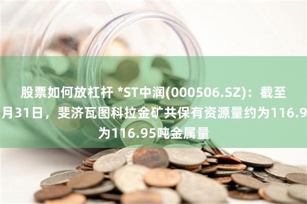 股票如何放杠杆 *ST中润(000506.SZ)：截至2023年12月31日，斐济瓦图科拉金矿共保有资源量约为116.95吨金属量