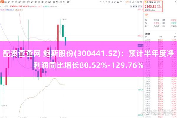 配资查查网 鲍斯股份(300441.SZ)：预计半年度净利润同比增长80.52%-129.76%