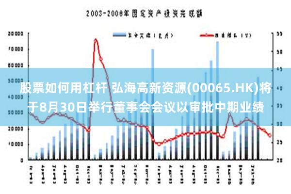 股票如何用杠杆 弘海高新资源(00065.HK)将于8月30日举行董事会会议以审批中期业绩