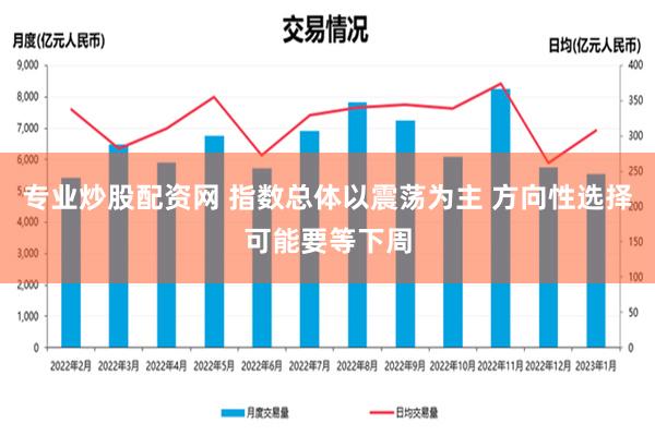 专业炒股配资网 指数总体以震荡为主 方向性选择可能要等下周